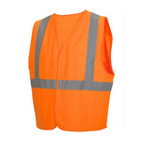 Pyramex RVHL29 Series Hi Vis Solid Vest with Hook & Loop Closure