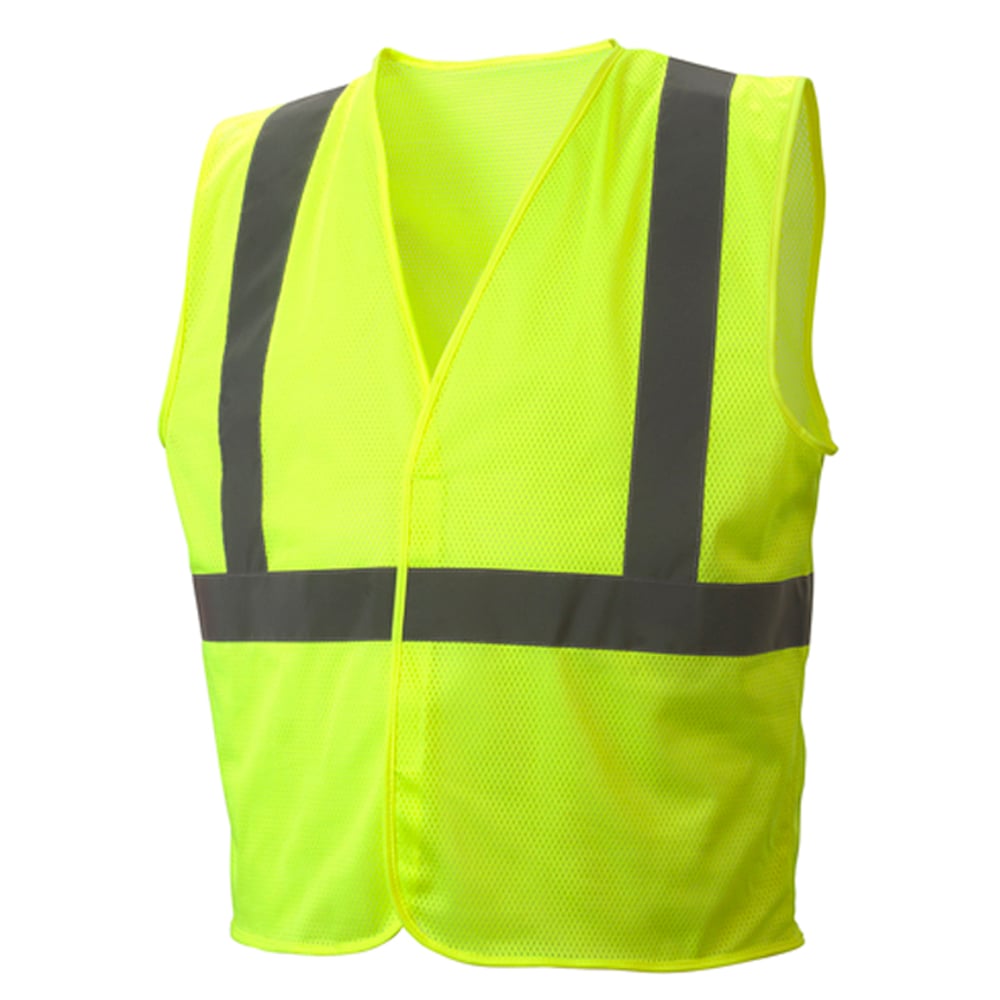 Pyramex RVHLM29 Series Hi Vis Mesh Vest with Hook & Loop Closure