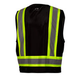 Pyramex RVZ24CP Class 2 Hi Vis Surveyor Vest with Clear Front Pocket