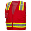 Pyramex RVZ24CP Class 2 Hi Vis Surveyor Vest with Clear Front Pocket