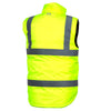 Pyramex RWVZ45 Series Class 2 Reversible Winter Vest with Tapered Back