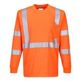 Portwest S192 Series Hi Vis Long-Sleeved T-Shirt with Ribbed Cuff