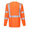 Portwest S192 Series Hi Vis Long-Sleeved T-Shirt with Ribbed Cuff