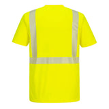 Portwest S194 Hi Vis Short Sleeve Pocket T-Shirt with Segmented Tape