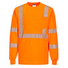 Portwest S195 Hi Vis Long Sleeve Pocket T-Shirt with Segmented Tape