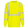 Portwest S195 Hi Vis Long Sleeve Pocket T-Shirt with Segmented Tape