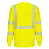 Portwest S195 Hi Vis Long Sleeve Pocket T-Shirt with Segmented Tape