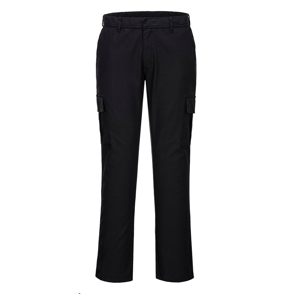 Portwest S231 Stretch Slim Combat Pants with Side Leg Cargo Pockets