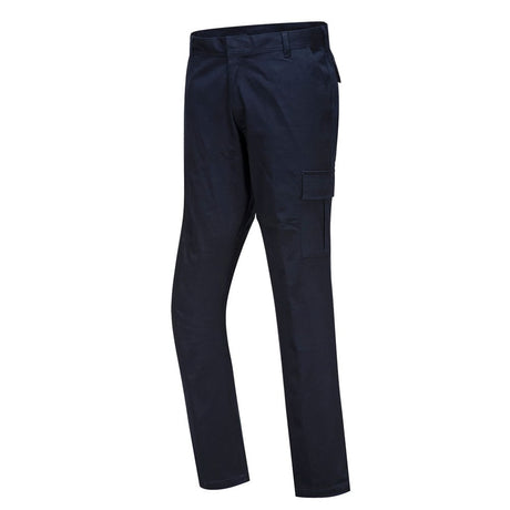 Portwest S231 Stretch Slim Combat Pants with Side Leg Cargo Pockets