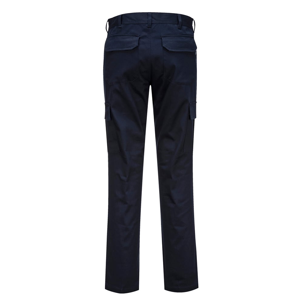 Portwest S231 Stretch Slim Combat Pants with Side Leg Cargo Pockets