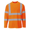 Portwest S278 Hi Vis Cotton Comfort Long-Sleeved T-Shirt with 50 UPF