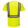 Portwest S395 Hi Vis Detroit Short-Sleeved Shirt with Contrasting Tape