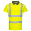 Portwest S477 Hi Vis Yellow Short-Sleeved Polo Shirt with Neck Seam