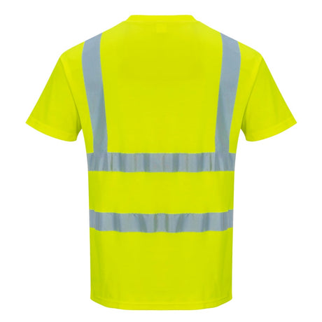 Portwest S478 Hi Vis Yellow Short-Sleeved T-Shirt with Crew Neck