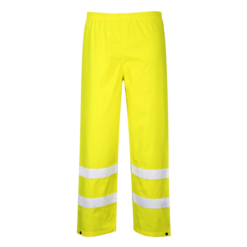 Portwest S480 Series Hi Vis Traffic Pants with Stud Adjustable Hems