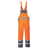 Portwest S488 Hi Vis Unlined Contrast Bib & Brace with Waist Expansion