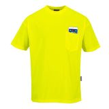 Portwest S578 Series Non-ANSI Hi Vis Short Sleeve T-Shirt with Pocket