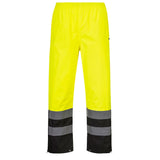 Portwest S587 Series Hi Vis Rain Pants with Side Zip Leg Opening