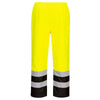 Portwest S598 Hi-Vis Lined Rain Pant with Contrast Panel