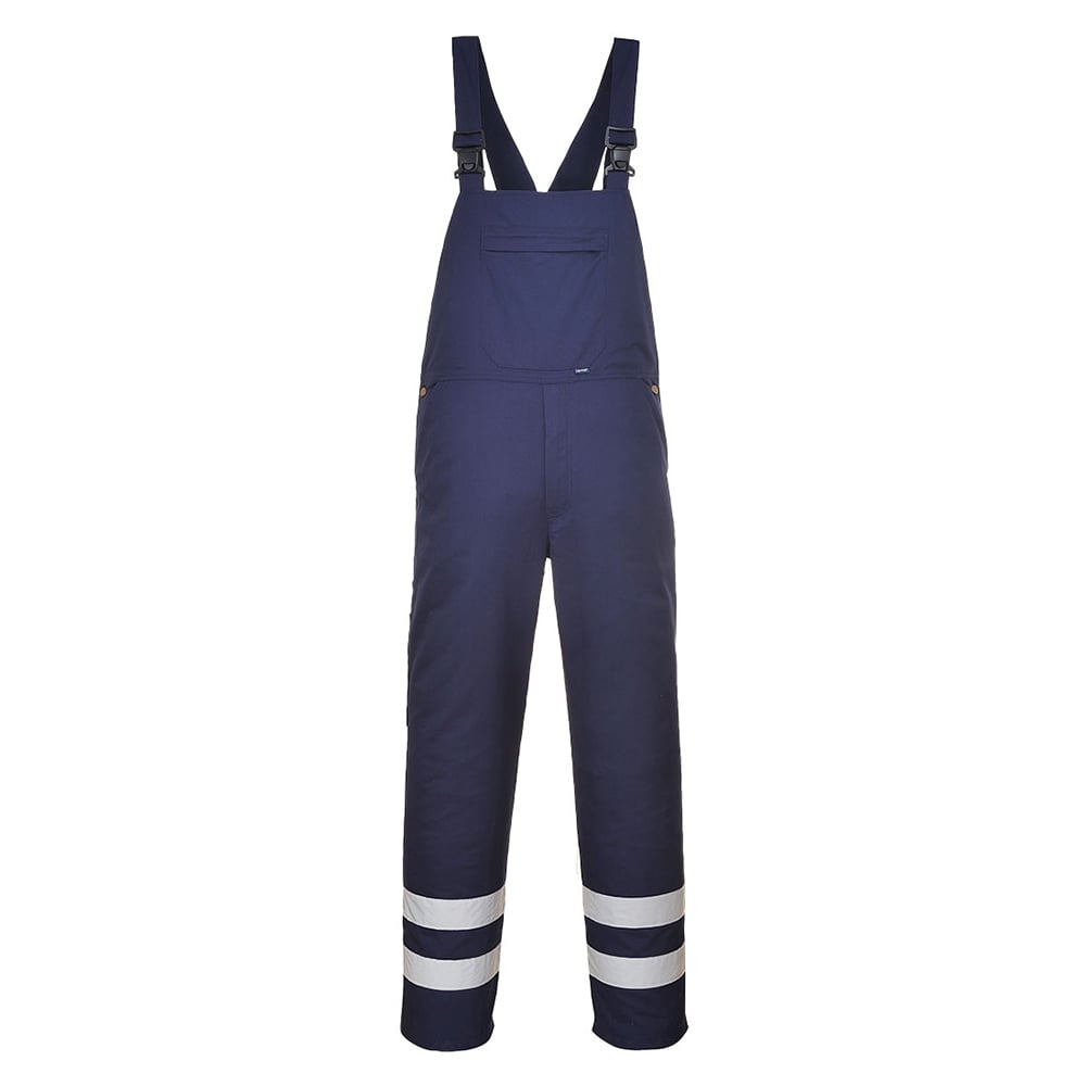 Portwest S916 Iona Polycotton Bib Overall with Reflective Tape