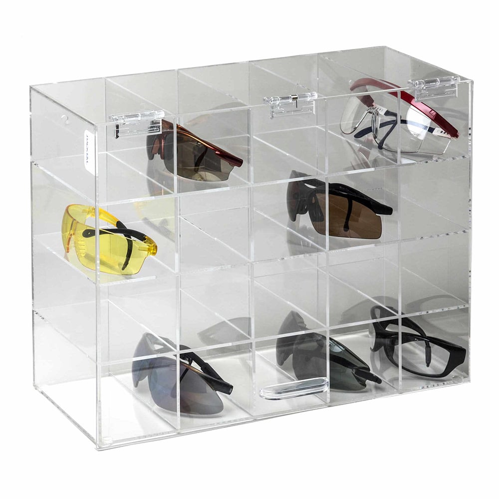 Safety Glasses Holder with Door (Locking Version) - Gorvex.com