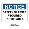 Safety Glasses Required In This Area - Notice Sign - Gorvex.com