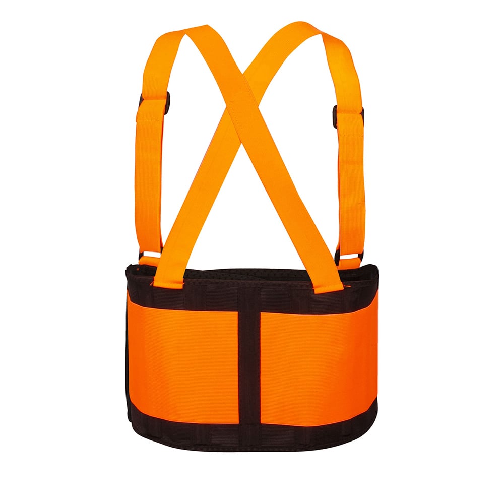 Cordova Hi Vis Back Support Belt with Attached Suspenders