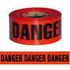 Danger - Barricade Tape, 3"x1000', Red
