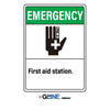 First Aid Station. First Aid Hand Picto - Emergency Sign