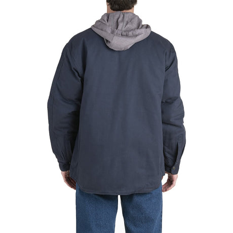 Berne SH68 Men's Throttle Hooded Shirt Jacket with On-Seam Pockets