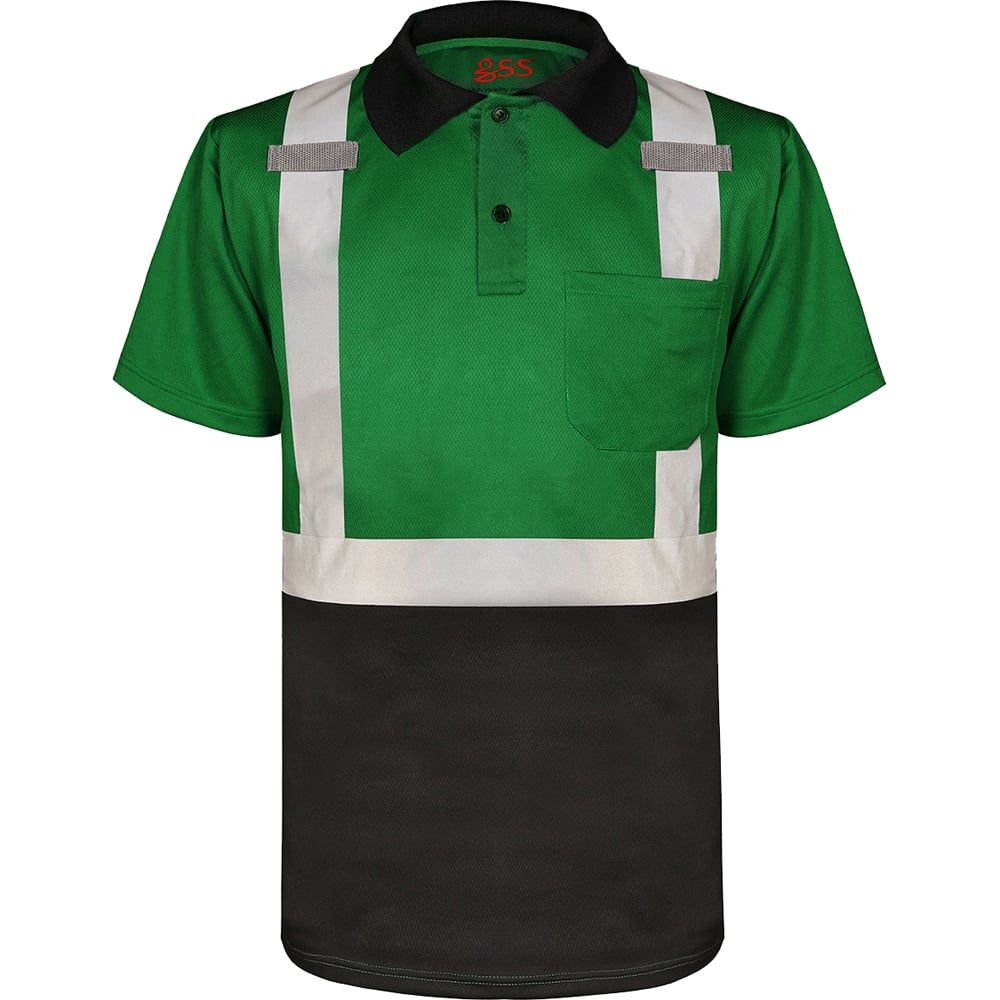 Short Sleeve Polo with Reflective Tape, Non - ANSI - Gorvex.com