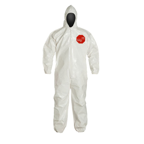 SL127B Tychem SL® Coverall with Bound Seams & Hood, M - 5XL, 1 case (12 pieces) - Gorvex.com