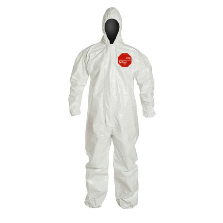 SL127T Tychem SL® Coverall with Taped Seams & Hood, M - 5XL, 1 case (6 pieces) - Gorvex.com