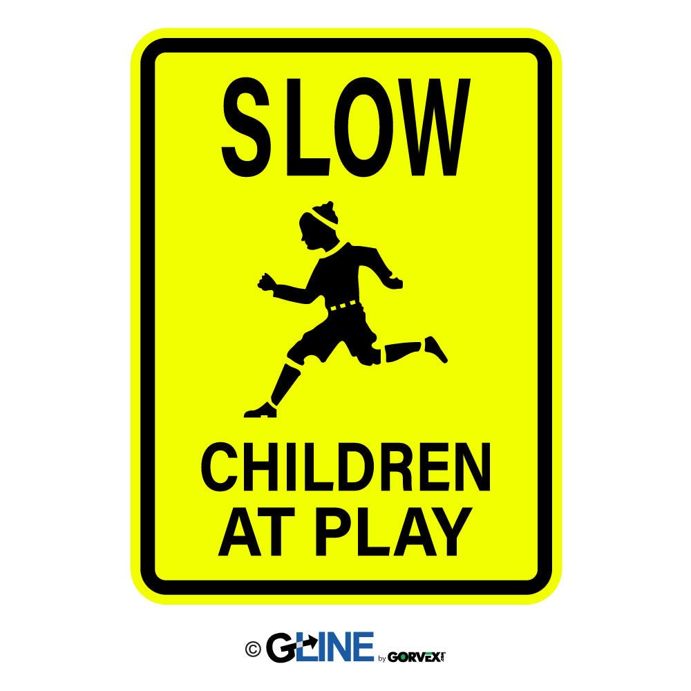 Slow Children at Play - School Zone Sign, 24x18, Aluminum EGP - Gorvex.com