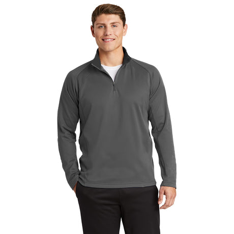 Sport - Tek F243 Sport - Wick Fleece 1/4 - Zip Pullover with Contrast Collar - Gorvex.com