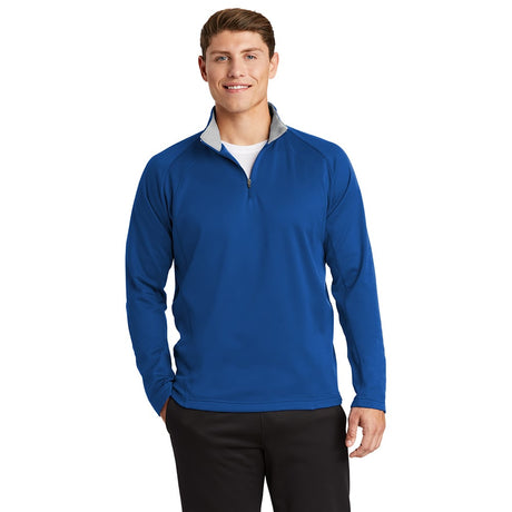 Sport - Tek F243 Sport - Wick Fleece 1/4 - Zip Pullover with Contrast Collar - Gorvex.com