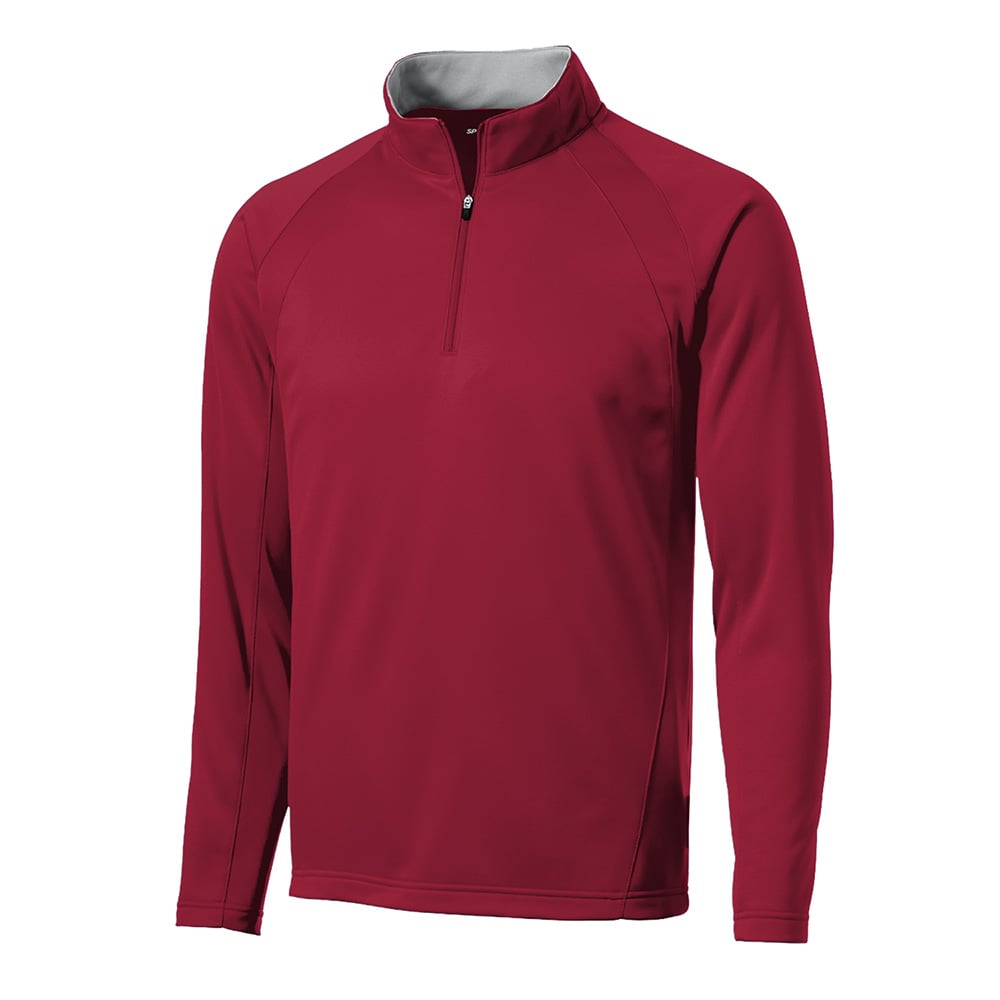 Sport - Tek F243 Sport - Wick Fleece 1/4 - Zip Pullover with Contrast Collar - Gorvex.com