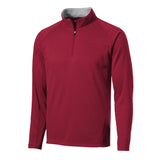 Sport - Tek F243 Sport - Wick Fleece 1/4 - Zip Pullover with Contrast Collar - Gorvex.com