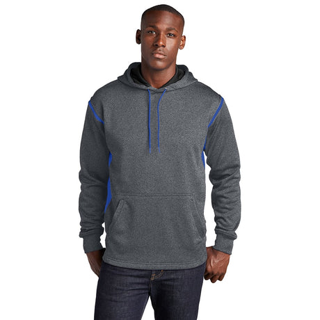 Sport - Tek F246 Tech Fleece Colorblock Sweatshirt with Hood - Gorvex.com