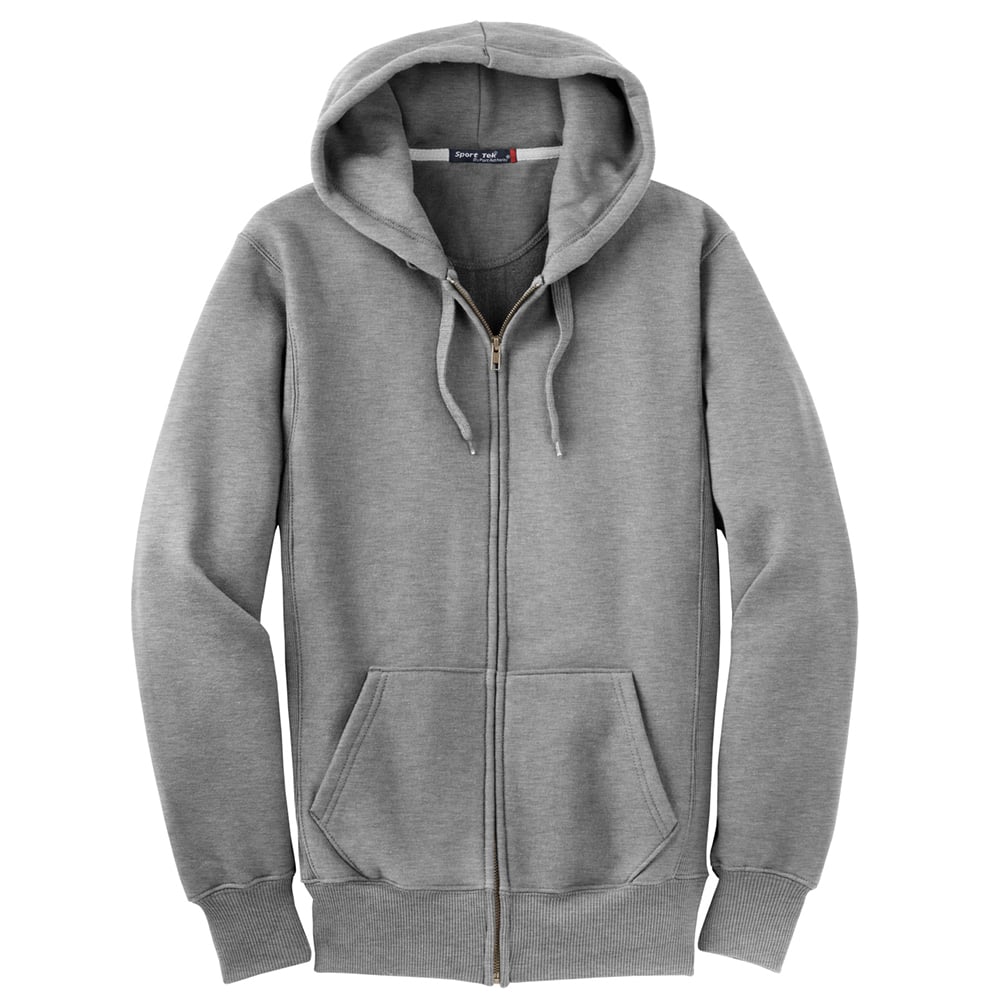 Sport - Tek F282 Super Heavyweight Full - Zip Sweatshirt with Hood - Gorvex.com