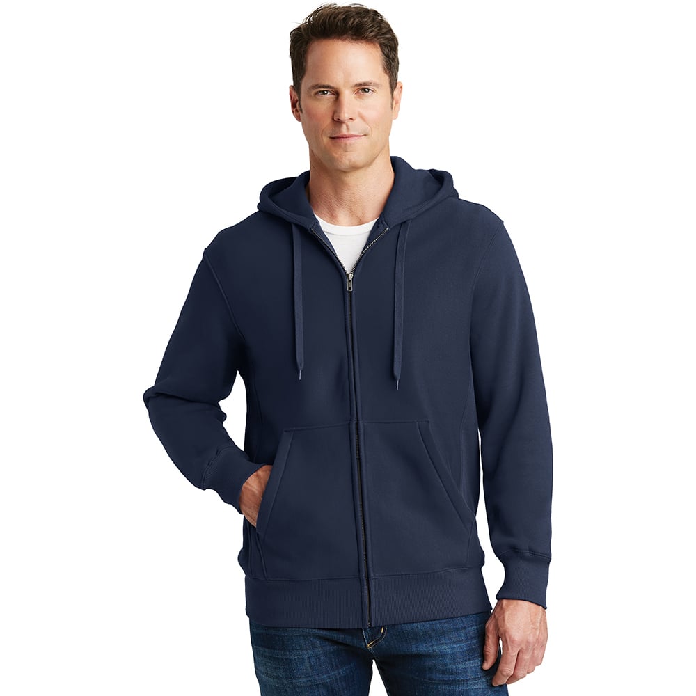 Sport - Tek F282 Super Heavyweight Full - Zip Sweatshirt with Hood - Gorvex.com