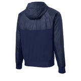 Sport - Tek JST50 Embossed Hybrid Full - Zip Hooded Jacket - Gorvex.com