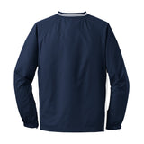 Sport - Tek JST62 Colorblock V - Neck Wind Shirt with Tipped Collar - Gorvex.com
