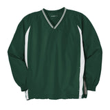 Sport - Tek JST62 Colorblock V - Neck Wind Shirt with Tipped Collar - Gorvex.com