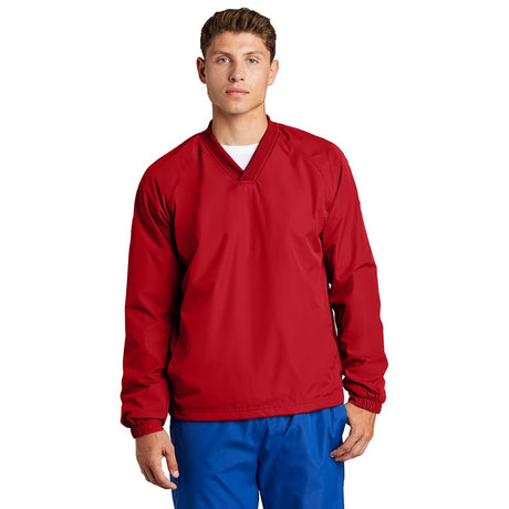 Sport - Tek JST72 V - Neck Raglan Wind Shirt with Side Pockets - Gorvex.com