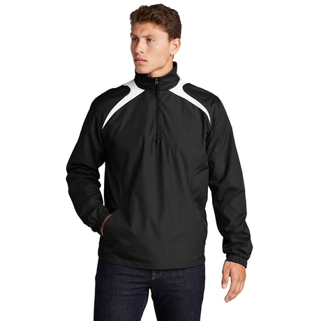 Sport - Tek JST75 Colorblock Half - Zip Wind Shirt with Slash Pockets - Gorvex.com