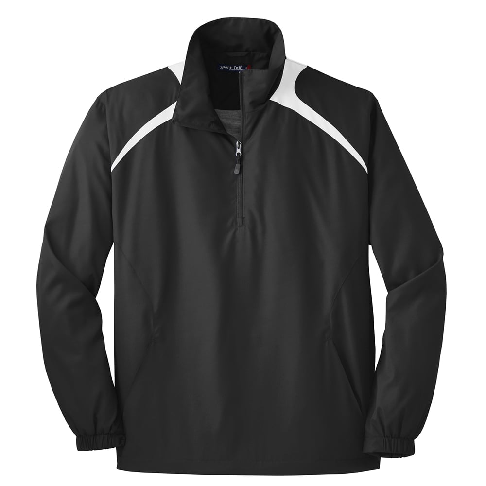 Sport - Tek JST75 Colorblock Half - Zip Wind Shirt with Slash Pockets - Gorvex.com