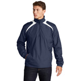 Sport - Tek JST75 Colorblock Half - Zip Wind Shirt with Slash Pockets - Gorvex.com