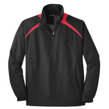 Sport - Tek JST75 Colorblock Half - Zip Wind Shirt with Slash Pockets - Gorvex.com