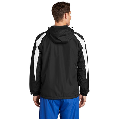 Sport - Tek JST81 Colorblock Fleece - Lined Jacket with Hood - Gorvex.com